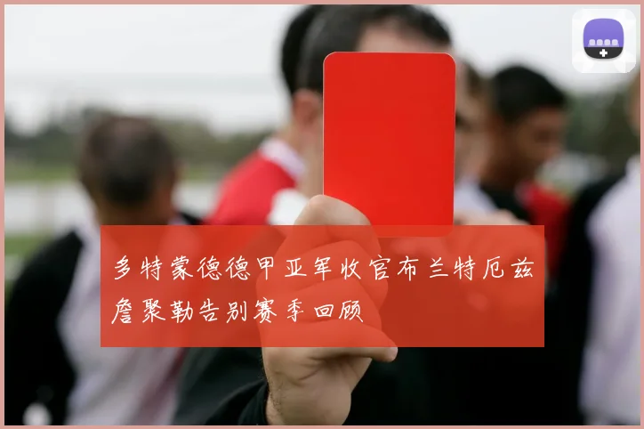 多特蒙德德甲亚军收官布兰特厄兹詹聚勒告别赛季回顾